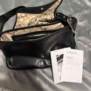 Coach Black Leather Satchel
